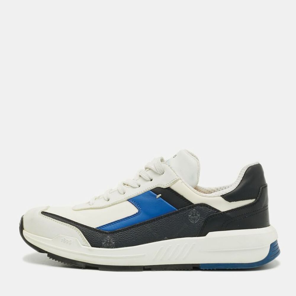 Berluti Pulse Size 42.5 Tricolor Coated Canvas And Leather Low Top Sneakers
